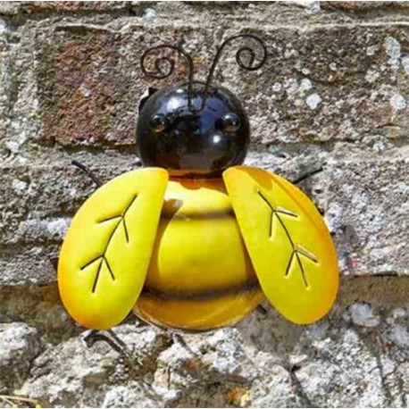 Medium Wall Art Metal Bee Ornament