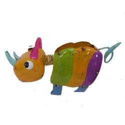 Reggie Rhino Planter Brightly Painted By Fountasia