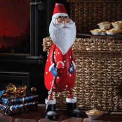 Christmas Polka Santa Garden Sculpture by Smart Garden ideal present for garden or home