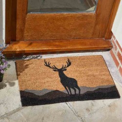 MONARCH STAG DECOIR GARDEN OR HOME DOOR MAT 75 X 45CM SMART GARDEN