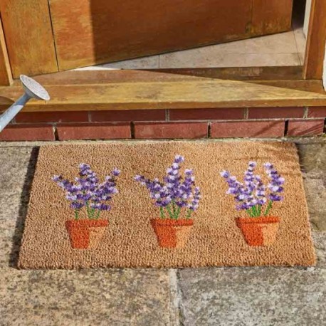 Lavenders Coir Doormat Indoor Outdoor Door Mat 75x45cm Moles