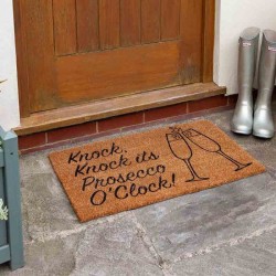 Prosecco Coir Door Mat For Indoor Or Outdoor Use