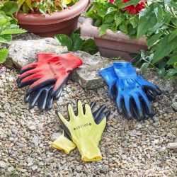 3 Pack Of Quality Briers Mens Ribbed Smart Grips Gardening Gloves Size Large