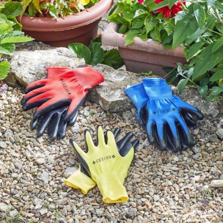 3 Pack Of Quality Briers Mens Ribbed Smart Grips Gardening Gloves Size Large